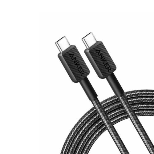 Anker Kabl 322 USB-C na USB-C 60W 480Mbp 0.9m Braided Crna