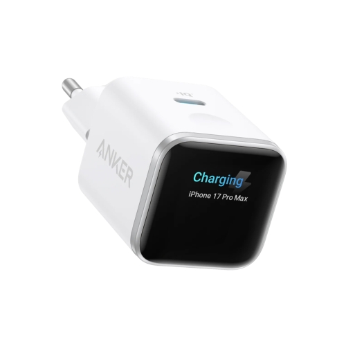 Anker Punjač 45W Nano GaN USB-C Bela Smart Display