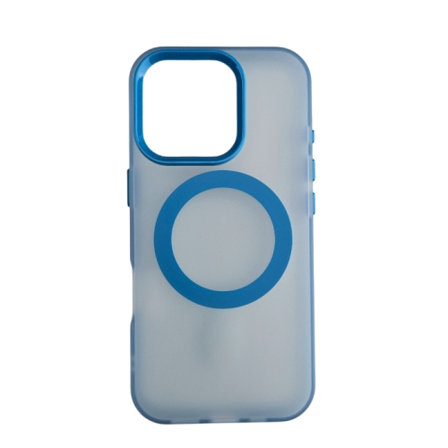Silikonska futrola Magsafe FLURO COLOR Iphone 16 PRO MAX PLAVA